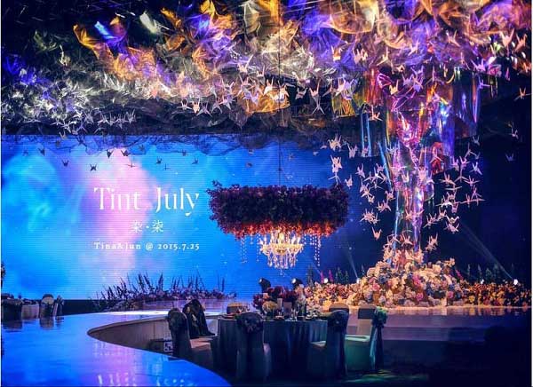 香格里拉酒店婚慶策劃布置-美湖策劃